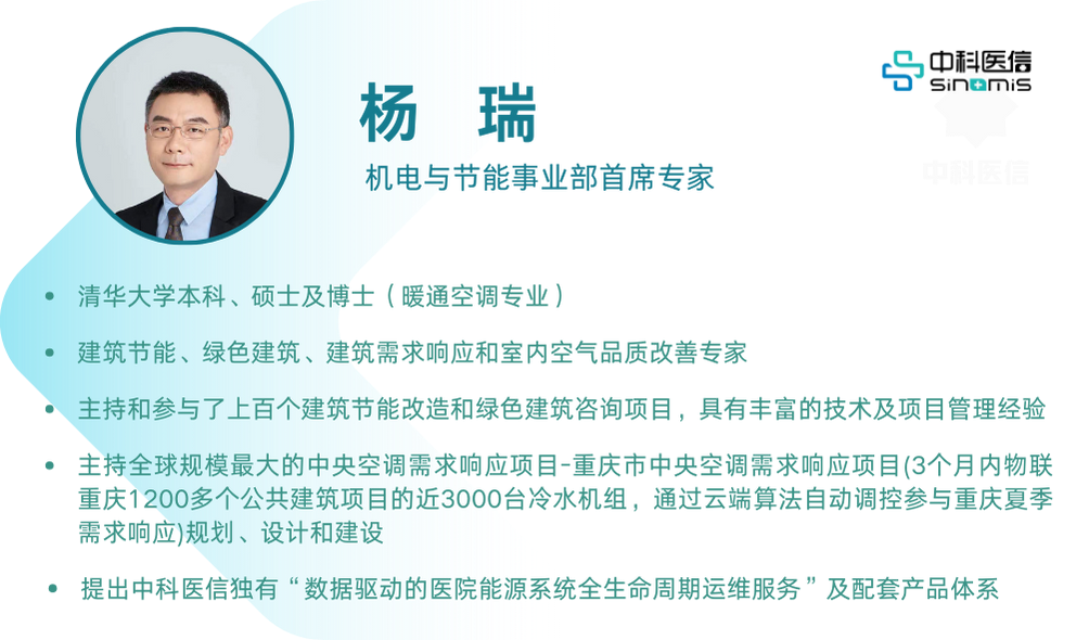 中科医信杨瑞博士：从“数据迷雾”到“智慧调优”，医院能源管理的价值回归